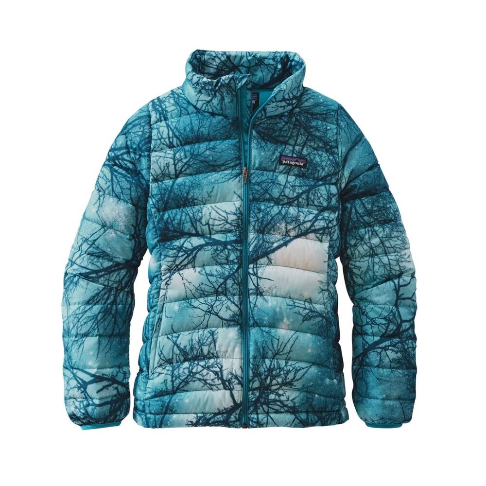 Patagonia Girls Duck Down 600 Fill Sweater Puffer Jacket Size M 10 Teal Tree